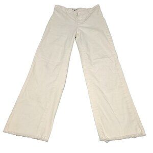Frank & Eileen Straigth Leg Raw Hem Women Jeans Size 4 White
